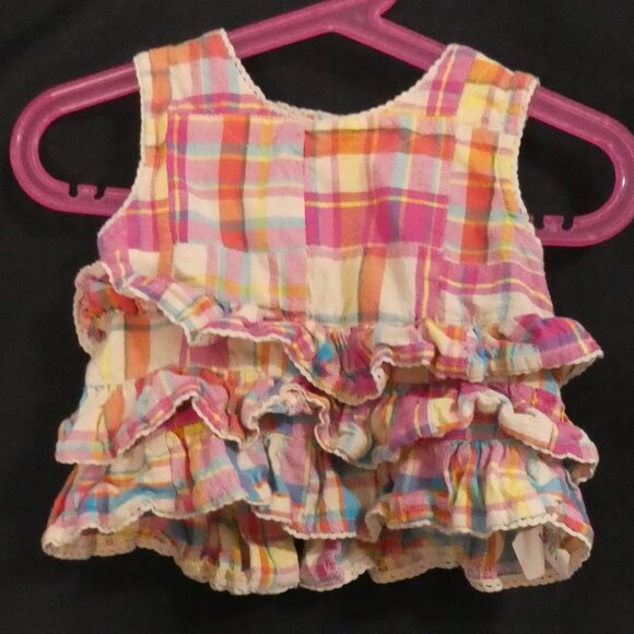 CHILDREN'S PLACE | 24 months | Ruffled Plaid Baby Dress | Button-Up Back - Picture 1 of 14